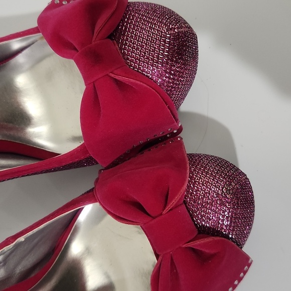 Fucsia-Pink high heels - Picture 6 of 7